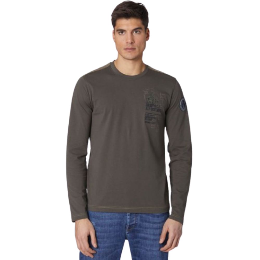 AERONAUTICA ROUND NECK MEN GREEN SWEATSHIRT	